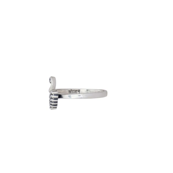 Demo - Hamsa Ring with Blue Sapphire – Silver - Image 4