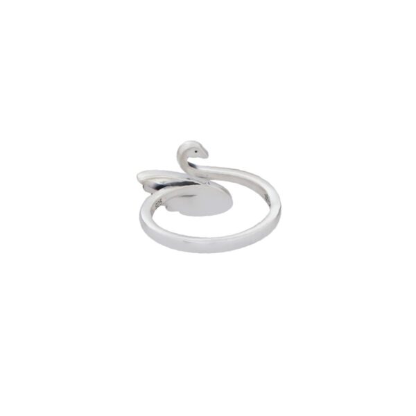 Demo - Hamsa Ring with Blue Sapphire – Silver - Image 2